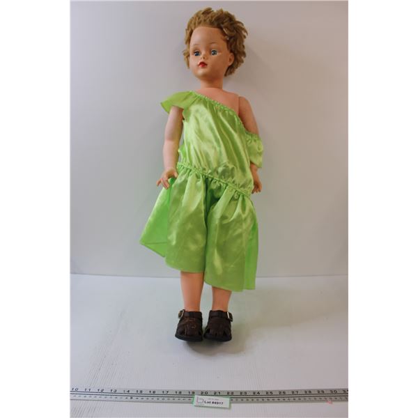 Doll with Green Dress - 32"