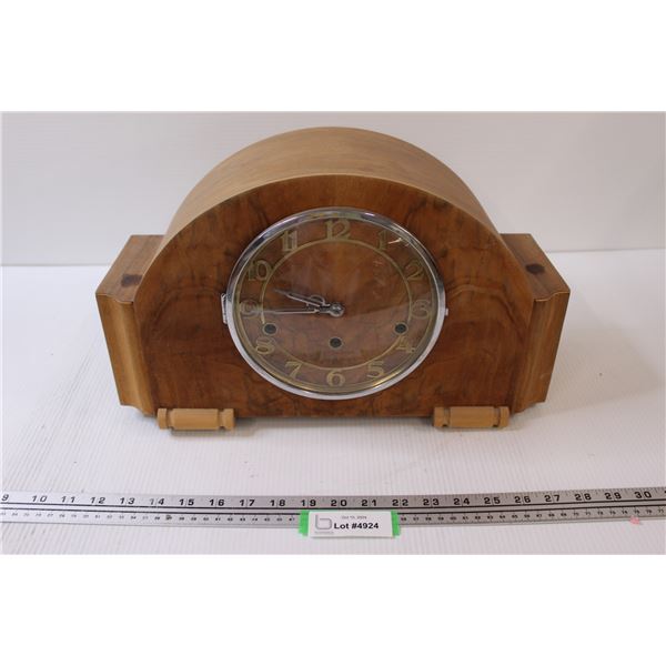 Key Wind Mantle Clock - No Key - As Is, Made in Germany