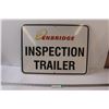 Image 1 : Enbridge Inspection Trailer Sign - 23 3/4" x 17 3/4"