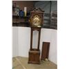 Image 1 : *Vintage Battery Operated Grandfather Clock- As Is- Missing Glass- Has Parts in Box- 72''h x 8.5'' d