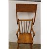 Image 3 : *Antique Wooden High Chair- As Is- Backrest Needs Repair- 36''h x 16''d x 15.5''w