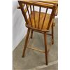 Image 5 : *Antique Wooden High Chair- As Is- Backrest Needs Repair- 36''h x 16''d x 15.5''w