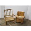 Image 1 : *Vintage Children's Rocker w/ Vintage Potty Training Chair- Missing Potty tray 21'' h x 16'' d x 14'