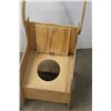 Image 2 : *Vintage Children's Rocker w/ Vintage Potty Training Chair- Missing Potty tray 21'' h x 16'' d x 14'