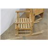 Image 5 : *Vintage Children's Rocker w/ Vintage Potty Training Chair- Missing Potty tray 21'' h x 16'' d x 14'