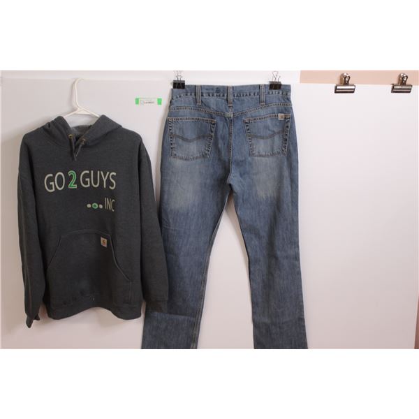 Carhartt Hoodie- Size Men's L- w/ Carhartt Jeans- Size Men's 33x36 waist