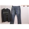 Image 1 : Carhartt Hoodie- Size Men's L- w/ Carhartt Jeans- Size Men's 33x36 waist
