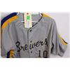 Image 2 : Milwaukee Brewers Baseball Jersey - Approx Size Medium-Large