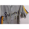 Image 6 : Milwaukee Brewers Baseball Jersey - Approx Size Medium-Large