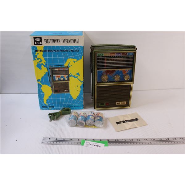 Electronics International Radio - as is - Has Box & Accessories