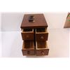 Image 4 : Wooden Sewing Organizer & Storage Carrying Case - 14" x 10" x 11"