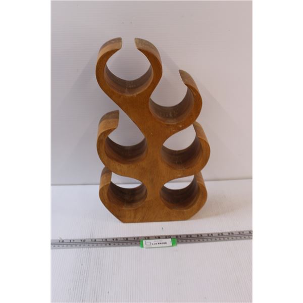 Wooden Wine Rack - 17.5" x 10.5'' x 3.5"