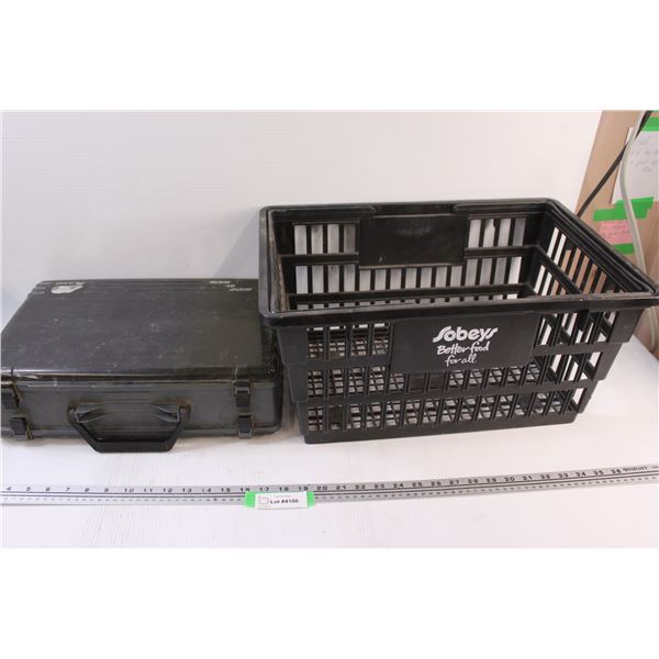 Plano Fishing Tackle Box - Some Wear & Grocery Basket