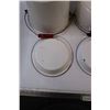 Image 11 : (6) Enamel Pots & Plates - Assorted Sizes