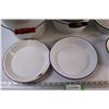 Image 2 : (6) Enamel Pots & Plates - Assorted Sizes