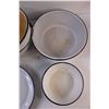 Image 6 : (6) Enamel Pots & Plates - Assorted Sizes