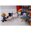 Image 2 : K'Nex Building Kits in Box & (4) Smurf Figurines