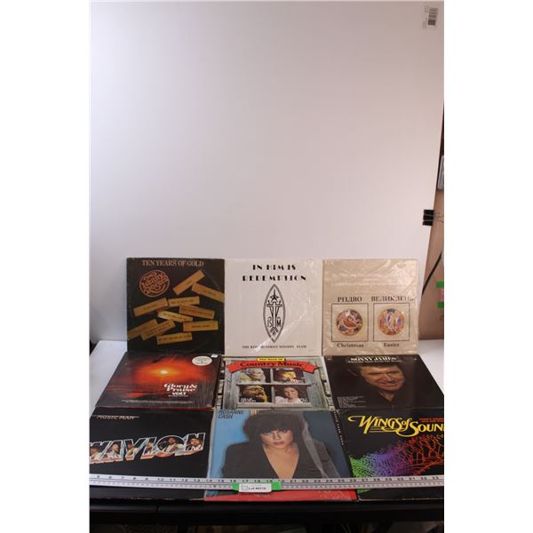 (9) Records: Country, Gospel, Ukrainian, Misc.