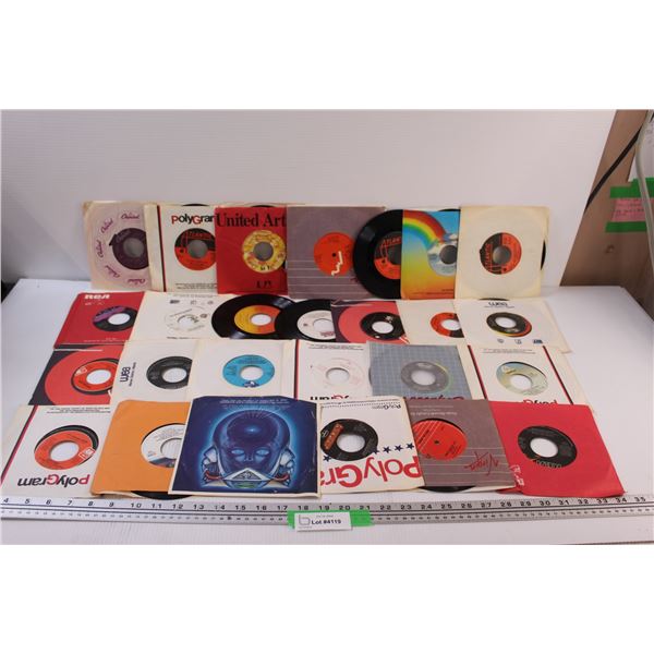 (27) Records: (45's) Super Tramp, Phil Collins, Iggy Pop, Journey, Misc.