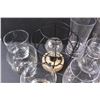 Image 5 : (10) Plastic Glasses, (4) Glass Glasses, Battery Operated Flickering Light (Works)