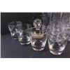 Image 6 : (10) Plastic Glasses, (4) Glass Glasses, Battery Operated Flickering Light (Works)