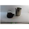Image 1 : Champagne Bucket and Cast Iron Tea Pot