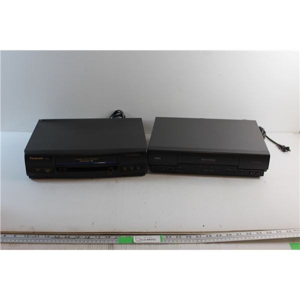 Panasonic & RCA VCRs - As Is