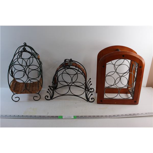 *(3) Wine Racks