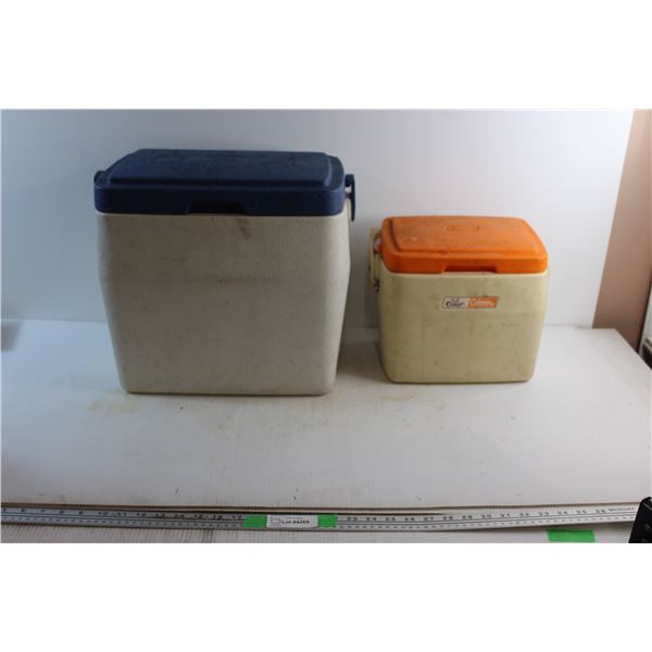 (2) Coleman Coolers 16'' x 15'' & 10'' x 11''
