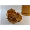 Image 3 : Wine Storage Wooden Box and Clothespin Wagon Decoration