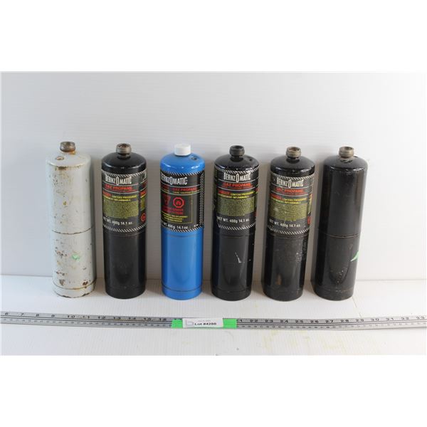 (6) Bernzomatic Propane Tanks