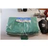 Image 7 : Brazing Fuel Tank, Tim Hortons Thermos, Tarp, Knee Protection and Assorted Items