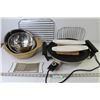 Image 1 : Pampered Chef Large Baking Bowl - (4) Stainless Bowls - Toastess Electric Grill (working) - Cooling 