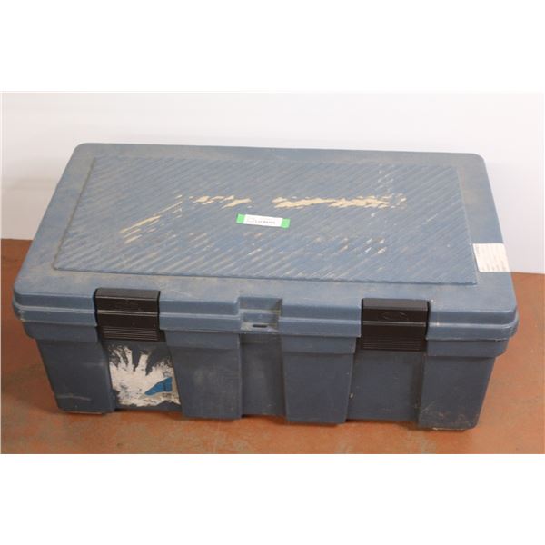 *Plastic Tote w/Clasps (32"w x 18"d x 13 1/2")