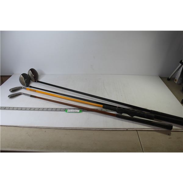 *Golf Clubs - (2) Wilson Drivers - Victor Line 3 Iron - Premier 5 Iron