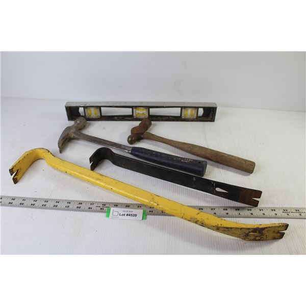 Faming Hammer - Ball Pean Hammer - (2) Prybars - Level