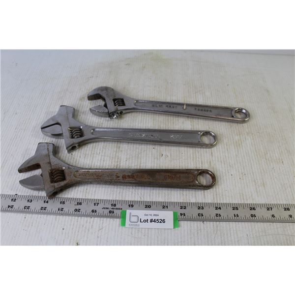 (3) Crescent Wrenches (Gray - Rastall)
