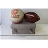 Image 1 : Unknown Plastic Case - Calgary Flames Basket Ball - Wilson Foot Ball