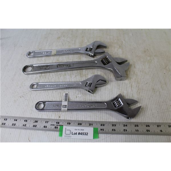 (4) Crescent Wrenches (1 is Rastall - 3 no name)