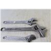 Image 2 : (4) Crescent Wrenches (1 is Rastall - 3 no name)