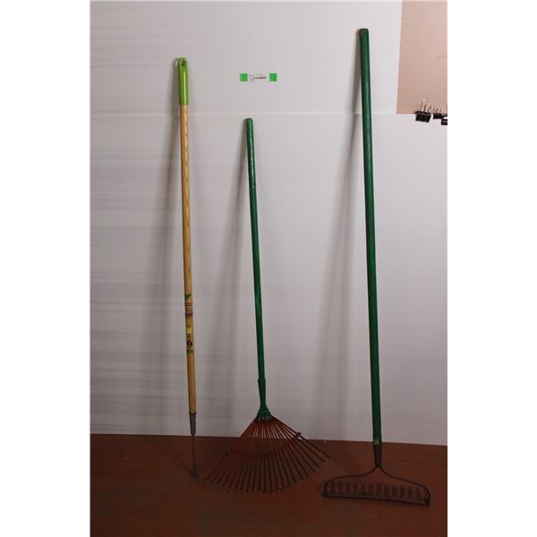 * (2) Rakes, Weed Remover