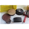 Image 2 : Sanding Disks, Steel Wool, Sand Paper and Crate