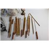Image 2 : Fondue Sticks, Candle Holders, Tea Pot, Creamer, Nutcrackers and Assorted Items