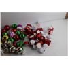 Image 3 : Assorted Christmas Ornaments and Candle Holder