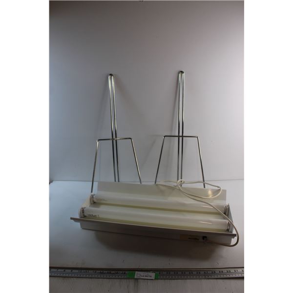 Fluorescent Lamp with Wired Stands - As Is