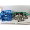 Image 1 : Blue Crate With Assorted Screws Bolts and Assorted Hardware