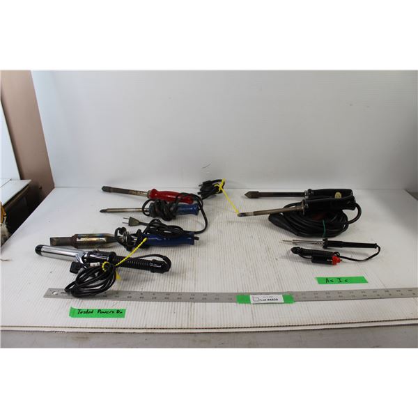 (6) Soldering Irons, Conair Curling Iron