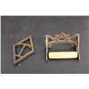 Image 4 : (2) Sad Irons (No Handles), Vintage Toilet Paper Roller, Trivet