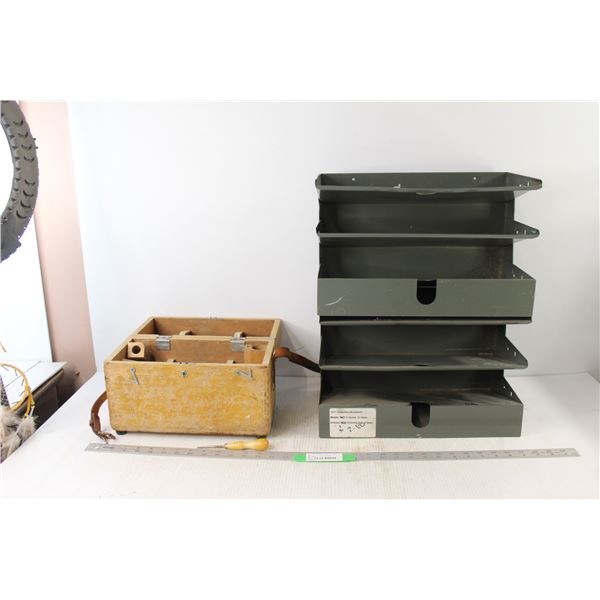 Paper Organizer, Wooden Tool Box