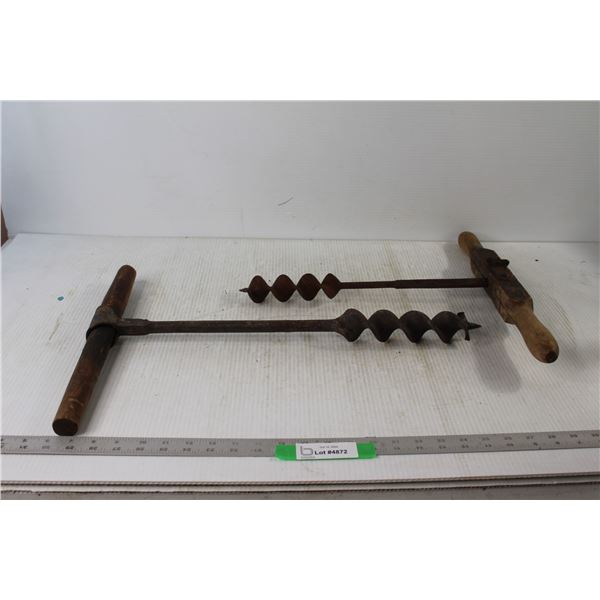 (2) Hand Augers
